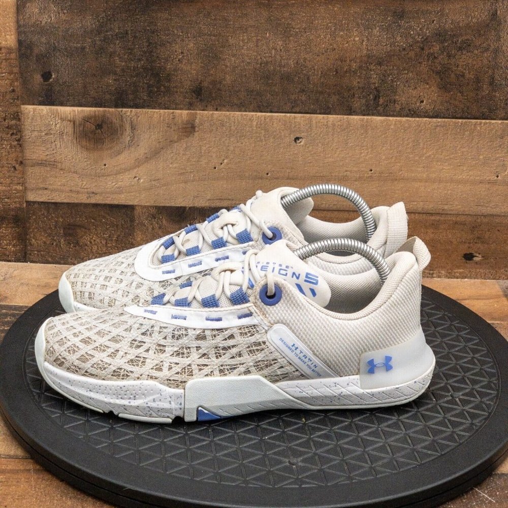 UNDER ARMOUR REIGN 5 TRISTSE WOMENS ATHLETIC SHOES RUNNING GYM GRAY LOW SIZE 9.5 - Picture 5 of 9
